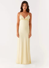 Elona Maxi Dress - Baby Yellow