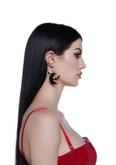 Crescent Flight Drop Earrings