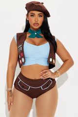 GirlBoss Scout 5 Piece Costume Set - Brown