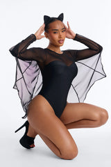 Bat To The Bone 2 Piece Halloween Costume - Black