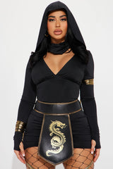 Keep On Slaying Ninja 3 Piece Costume Set - Black/Gold