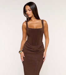 Vianne Glitter Corset Mermaid Formal Dress