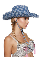 Pop Rodeo Denim Cowboy Hat