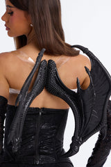 Midnight Fire 4 Piece Costume Set - Black