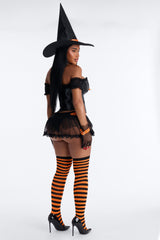 Wickedly Hot 7 Piece Costume Set - Black/combo