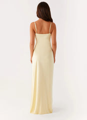 Elona Maxi Dress - Baby Yellow