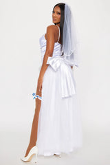 Never A Bride 3 Piece Halloween Costume - White