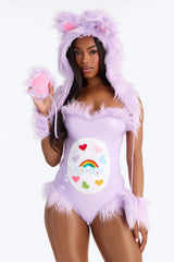 You're My Bestie Care Creature 4 Piece Costume Set - Purple