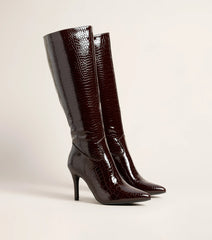 Sharp Instinct Knee High Stiletto Boots