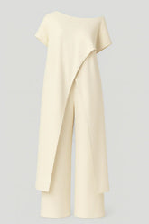 Chic Women'S Clothing Set: Elegant Blouse & Tailored Trousers