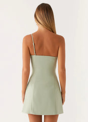 Sweetpea Mini Dress - Sage