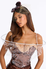 Dirty Little Pick Me Up 2 Piece Costume Set - Brown