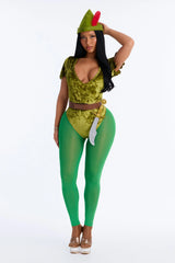 Naughty Neverland Hero 5 Piece Costume Set - Green