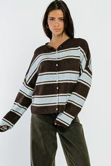 Emilia Striped Sweater in Brown