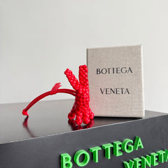 BV Rabbit Charm Intrecciato Leather