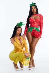 So Juicy 4 Piece Costume Set - Red/combo