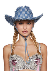 Pop Rodeo Denim Cowboy Hat
