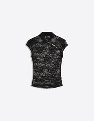 Lace Top With Clasp Fasteners