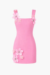 Chantelle Floral Mini Dress in Pink