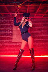 You Better Behave 2 Piece Costume Set - Navy Blue
