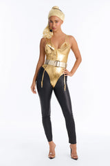 Ambition In Heels 5 Piece Costume Set - Gold