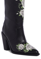 Mourning Rose Cowboy Boots
