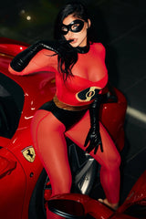 Call Her Cool 3 Piece Costume Set - Red/Black