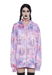 Demented Sweetness Zip-Up Hoodie