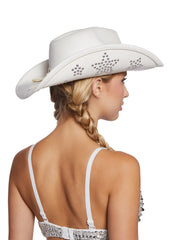 Cosmic Maven Cowboy Hat - White