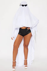 Haunting Hottie 4 Piece Costume Set - White