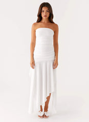 Ora Strapless Maxi Dress - White