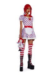 Darling Rag Doll Costume and Wig Set