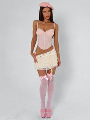 Briellie Mini Skirt Ivory