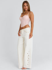 Crystil Corset Pink