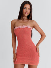 Eliosa Mini Dress Coral
