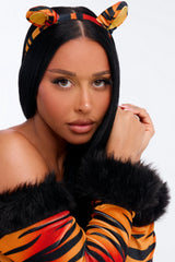 Pounce On Me 3 Piece Costume Set - Orange/combo