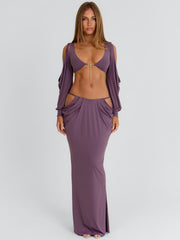 Hadasa Crop Top Purple