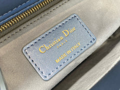 CD Lady 20 Navy blue Canvas attached diamonds
