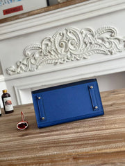 HM Birkin Faubourg 20 Black Blue Espom Alligator Embossed Leather