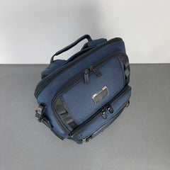 TUMI Alpha Bravo Navigation Backpack Dark Blue Canvas Mesh