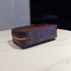 Miu Beau Bag 30cm Python-Printed Ayers Leather