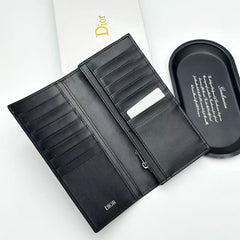 CD Icon Long Bifold Wallet