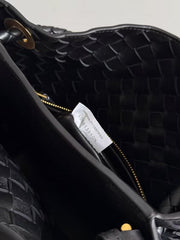 BV Andiamo Small Bucket Bag Black 30cm Lambskin 855757