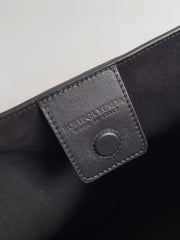 BV Andiamo Tote Bag 42cm Black Patent Cowhide Leather