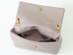 CC CC SS 2026 Pre-collection Large Flap Bag Dark Grey Lambskin