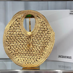 Jacquemus Le Rond Spiaggia Raffia Bag
