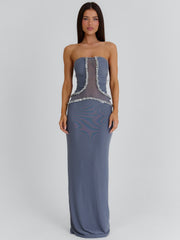 Kaisha Maxi Dress Steel Grey