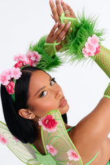 Flutter And Flirt 7 Piece Costume Set - Green