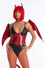 Underground Dark Devil 7 Piece Costume Set - Black/Red