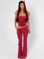 Summei Corset Top Burgundy